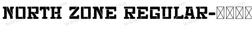 North Zone Regular字体转换